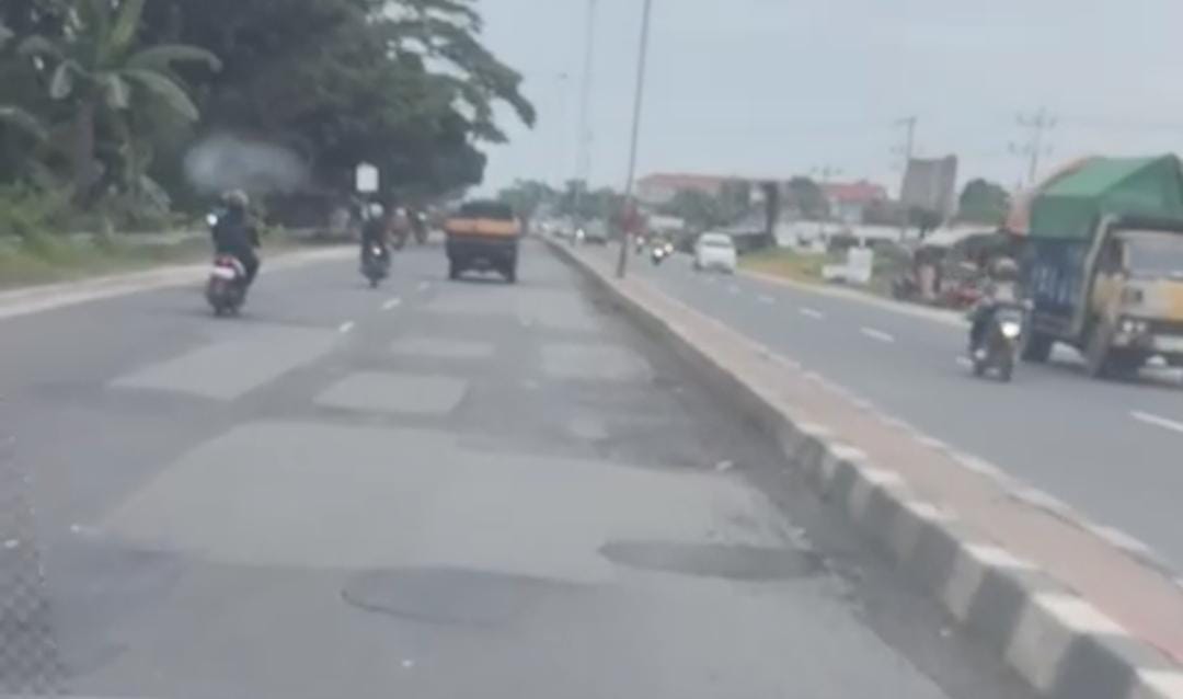 Usai Memakan Korban, BPJN Tambal Sulam Jalan Berlubang di Gerbang PKOR Way Halim