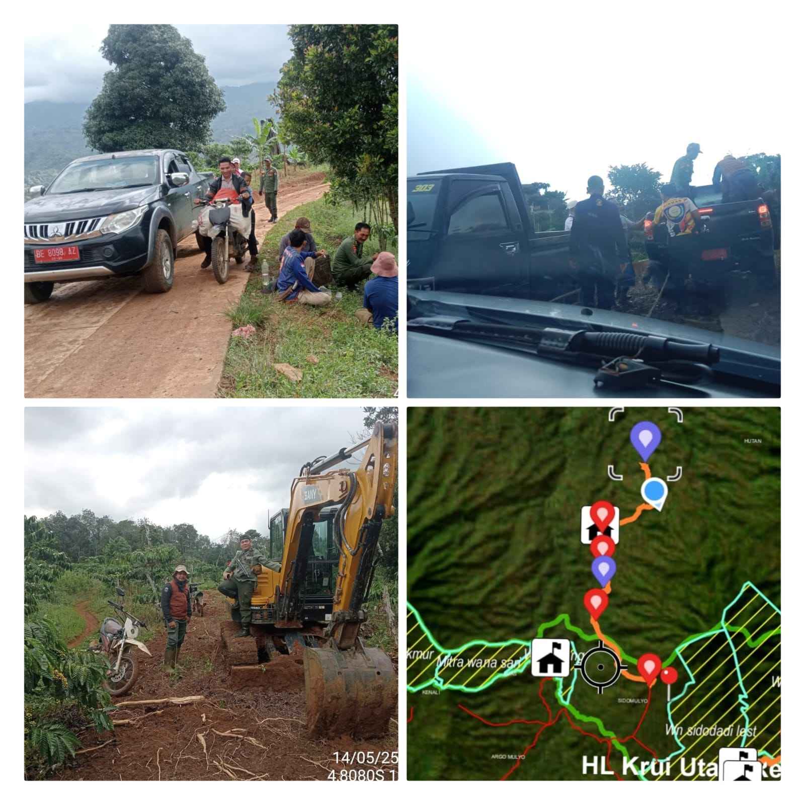 Excavator Diduga Milik Pejabat DPRD Lambar Ditemukan di Hutan Lindung Krui Utara
