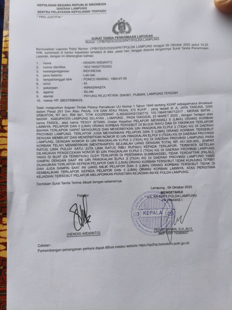 Investasi Bodong Berkedok Bisnis LPG