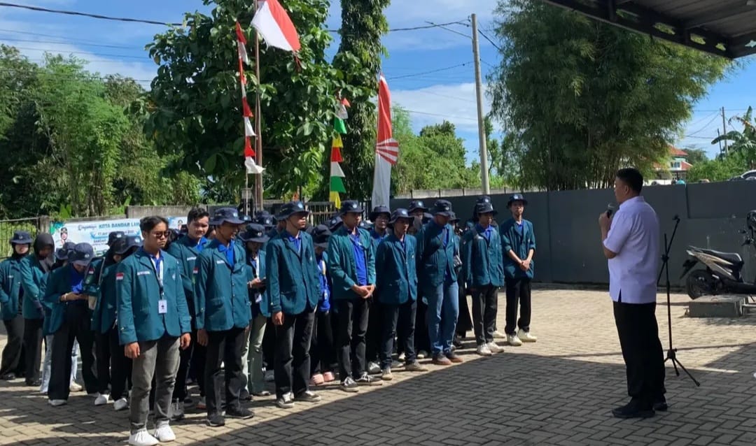 Camat Kedamaian Pimpin Apel Pelepasan Mahasiswa KKN