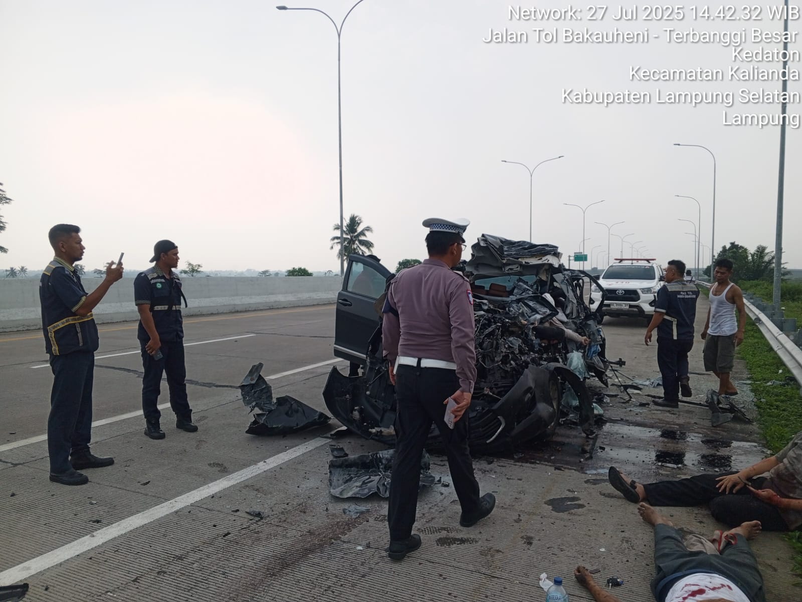 Kecelakaan Maut di Tol JTTS Lampung: 2 Mahasiswa Tewas, 3 Luka-Luka