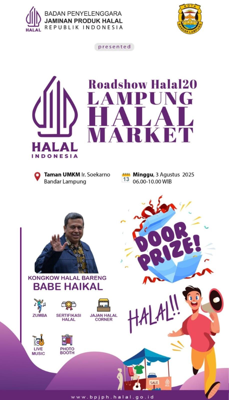 BPJPH Gelar Roadshow Halal20 di Lampung: