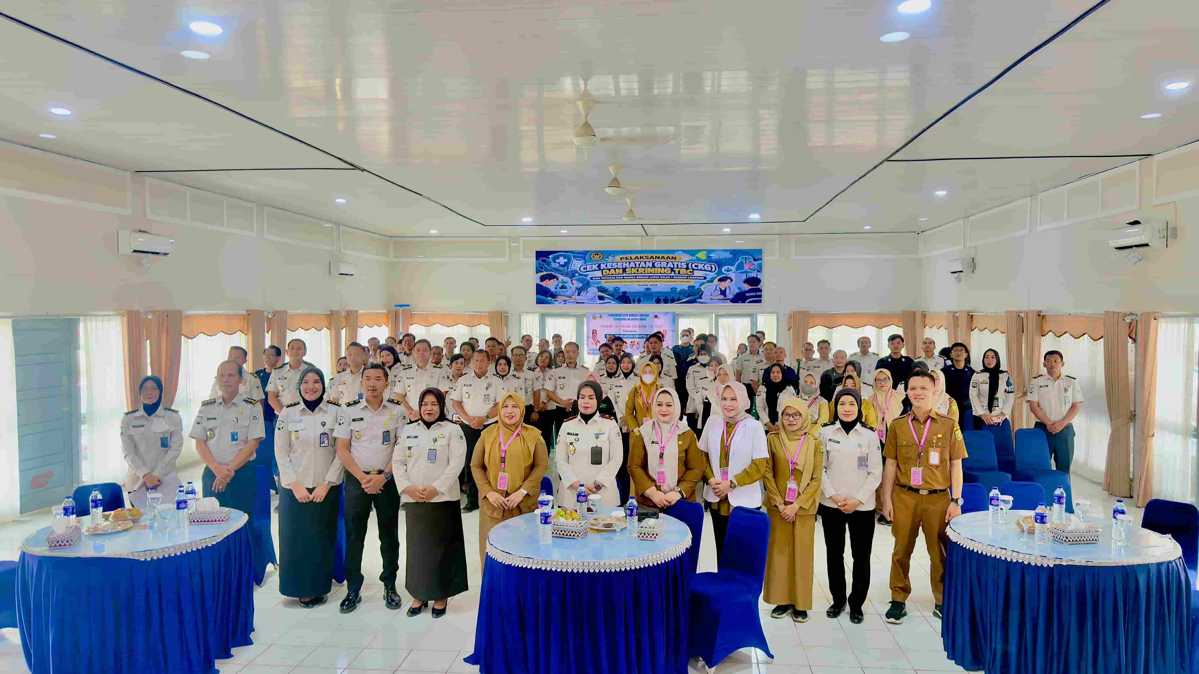 Puskesmas Rajabasa Indah Gelar Cek Kesehatan Gratis bagi Pegawai Lapas Kelas I Bandar Lampung
