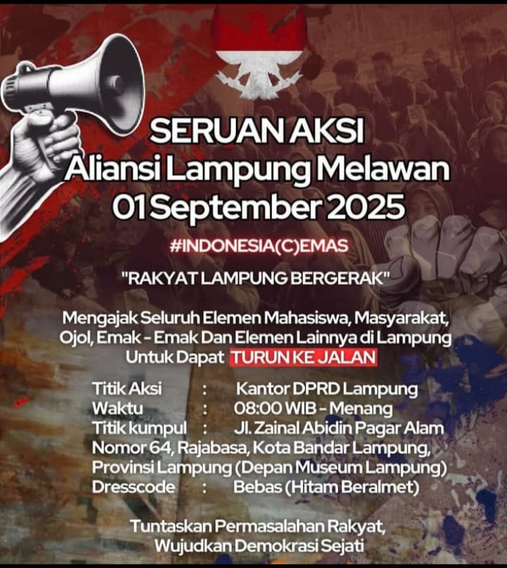 Ribuan Massa Bakal Geruduk DPRD Lampung