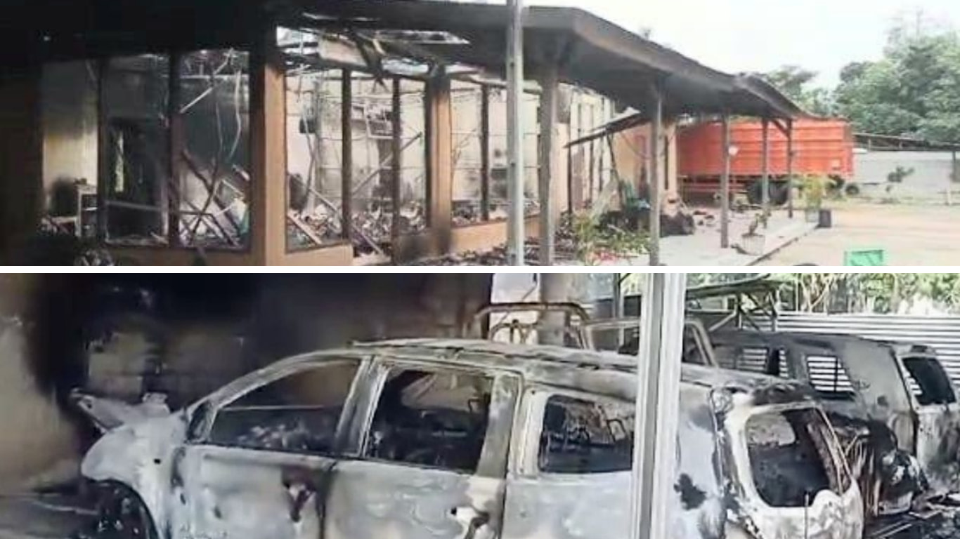 Ini Kronologis Lengkap Rumah Kepala Kampung Gunung Agung Dibakar Massa