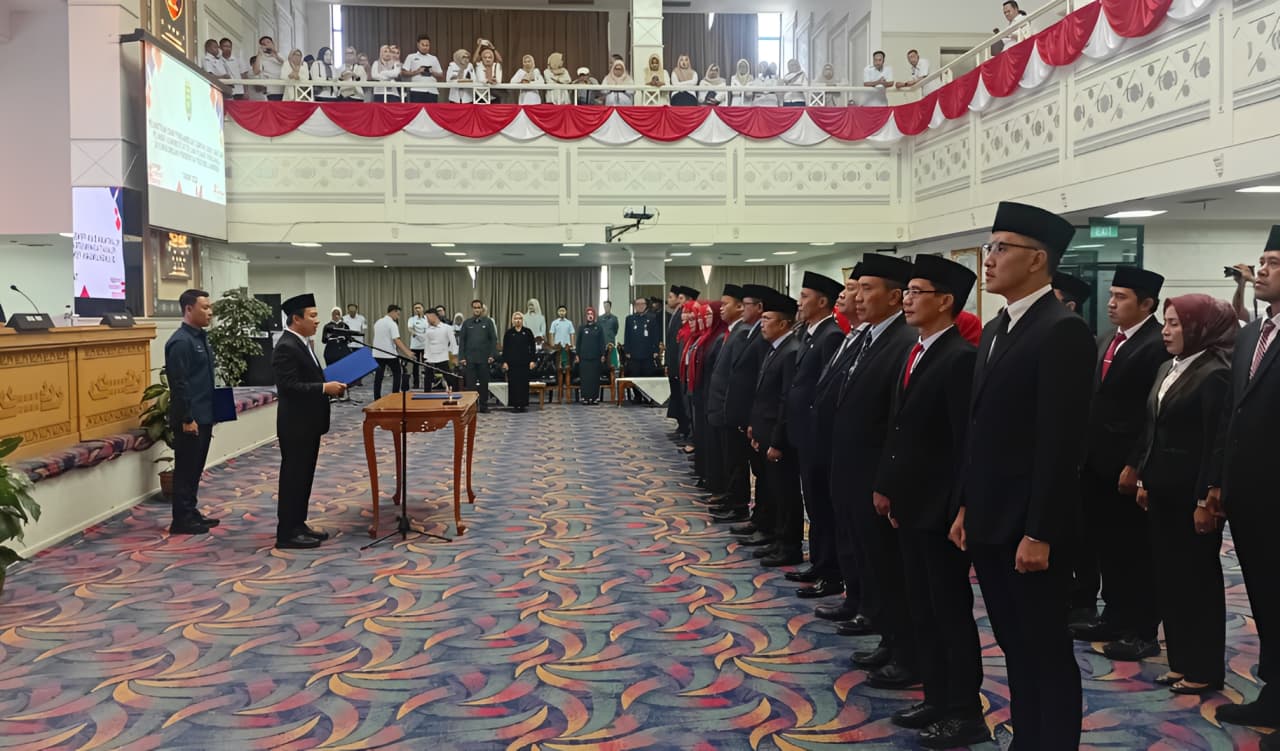 Pemprov Lampung Lantik 31 Pejabat Eselon III dan IV