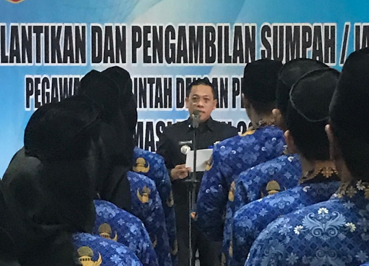 Sekwan DPRD  Lantik 78 ASN P3K