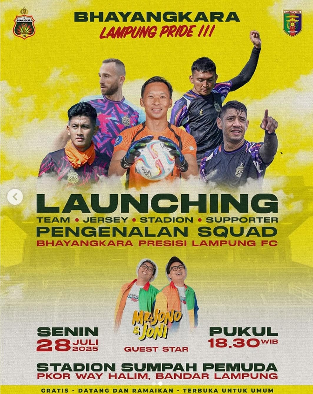 Launching Bhayangkara Presisi Lampung FC