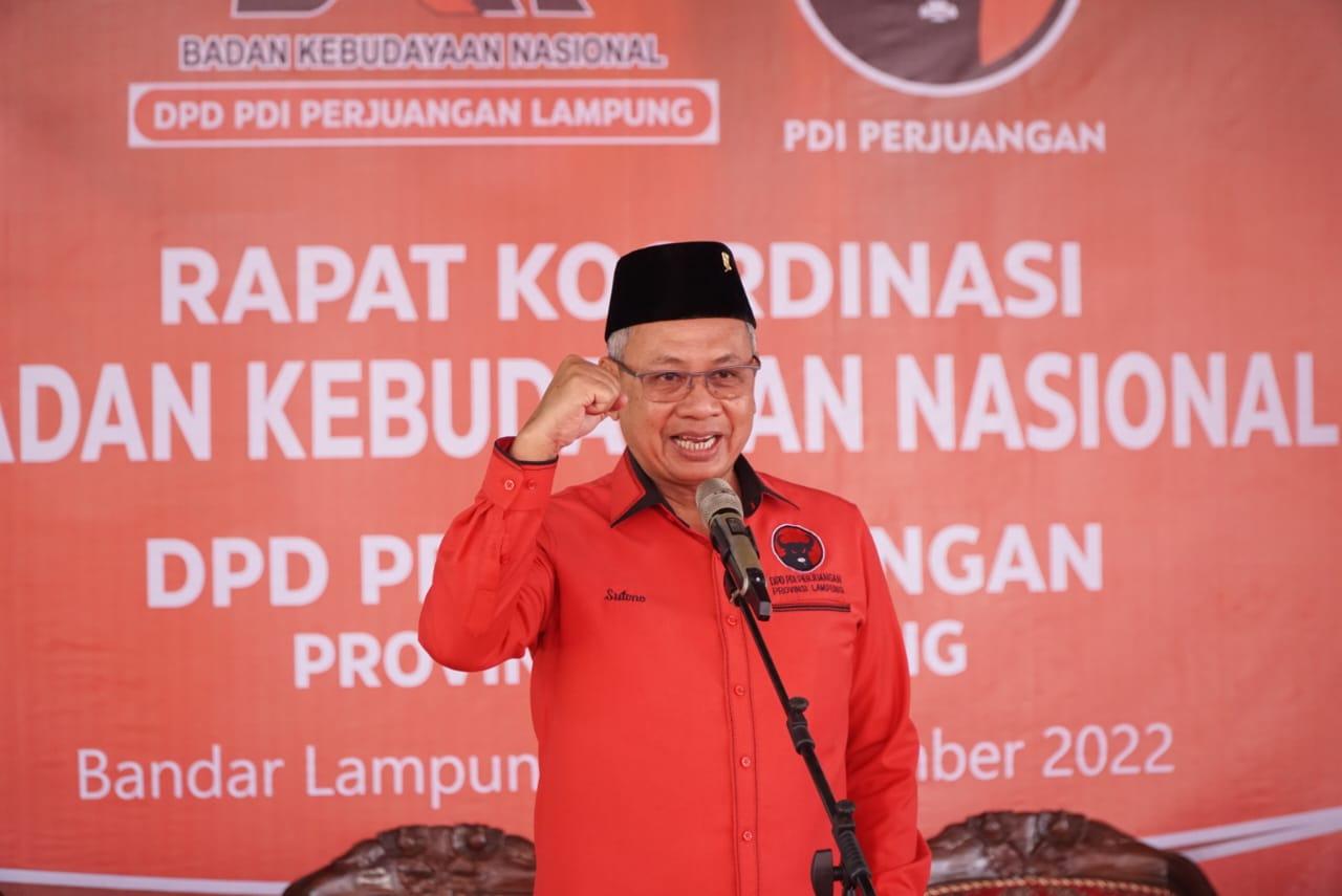 Sutono Punya Peluang Pimpin PDIP Lampung