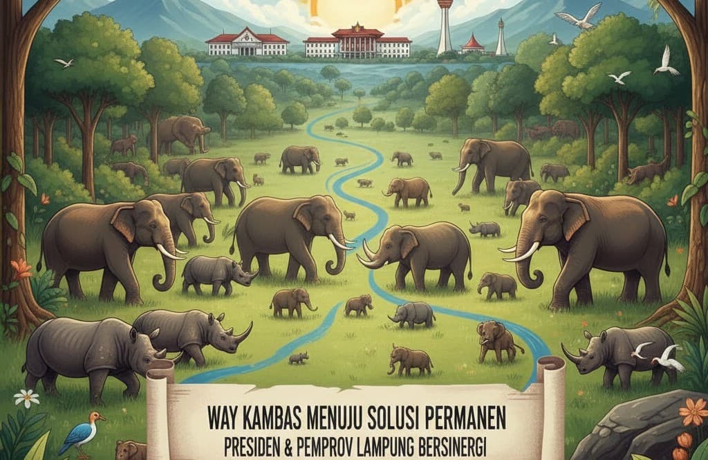 Way Kambas Menuju Solusi Permanen, Presiden dan Pemprov Lampung Bersinergi