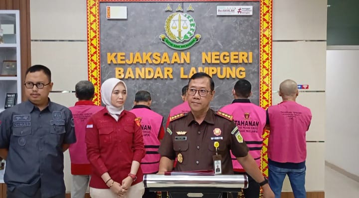 5 Tersangka SPAM Bandar Lampung Ditahan