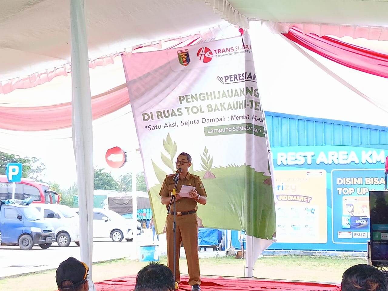 Dinas Kehutanan Dukung Penghijauan di Rest Area Tol Bakauheni-Terbanggi Besar