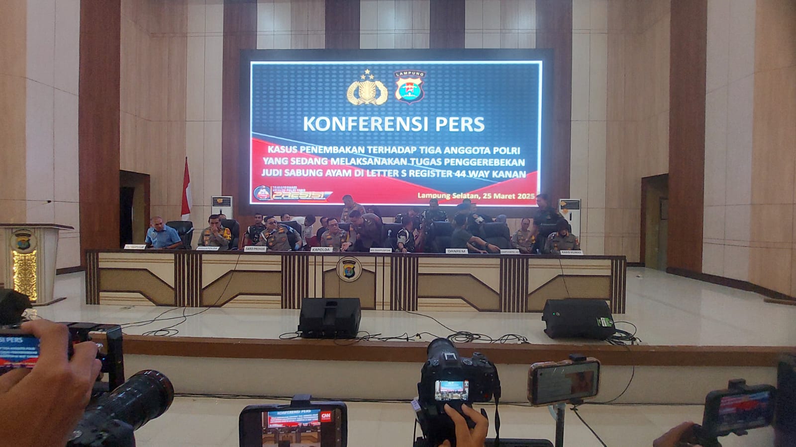 Kopda Basar Ditetapkan Tersangka Penembakan 3 Polisi di Way Kanan