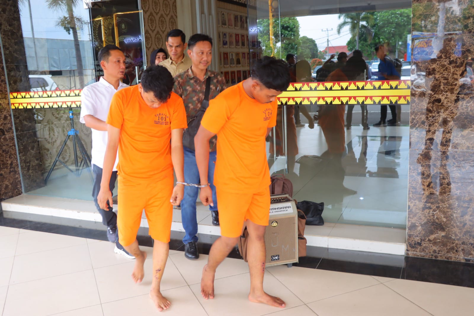 Polisi Tangkap Dua Pelaku Penganiayaan dan Perampasan di Rajabasa