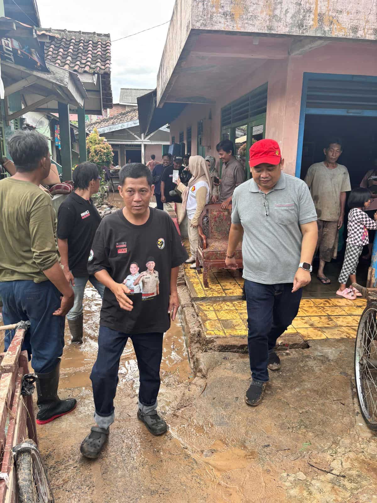 Andika Wibawa Tinjau Lokasi Banjir di Panjang