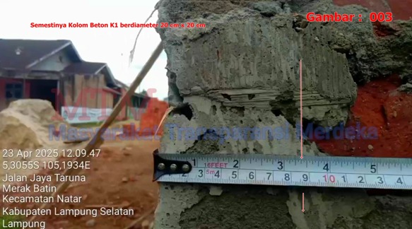 MTM Tuding Pembangunan KUA Natar Asal-asalan