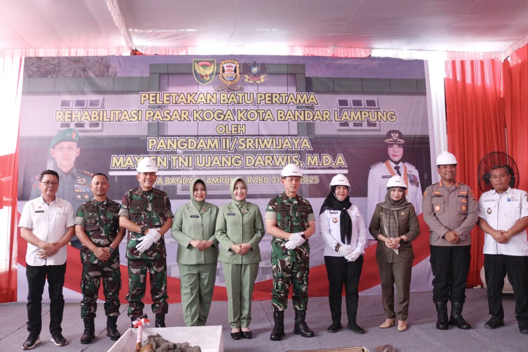 Pemkot Bandar Lampung Resmi Mulai Revitalisasi Pasar Koga