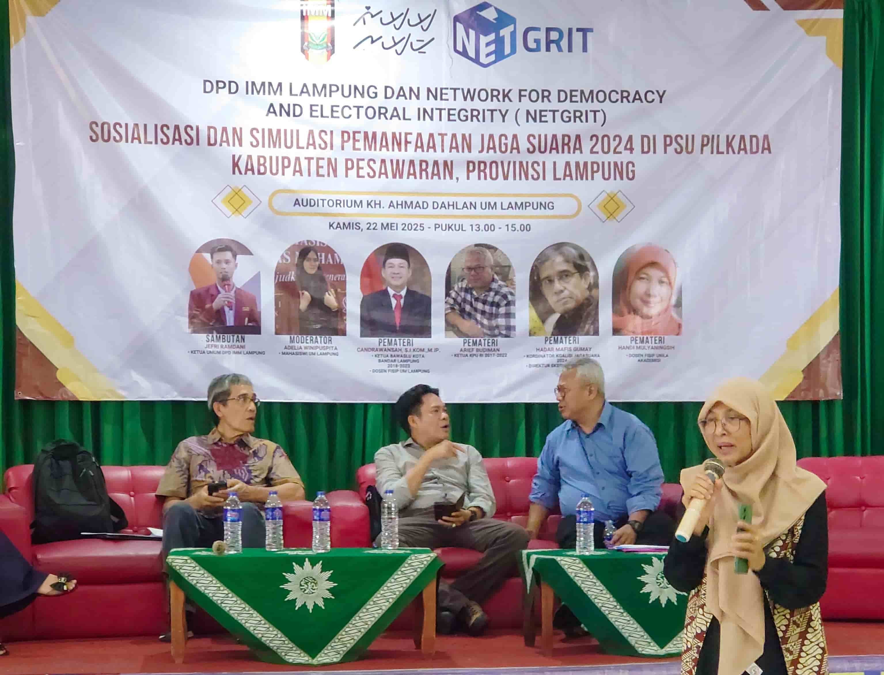 NETGRIT Gelar Simulasi Aplikasi JagaSuara 2024 Jelang PSU Pilkada Pesawaran