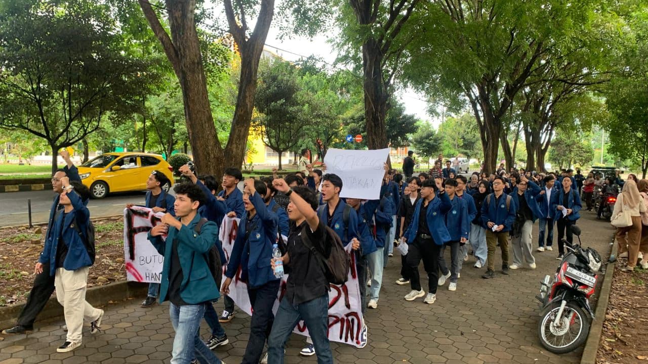 Aliansi FEB Menggugat Gelar Aksi di Kampus Unila, Desak Tuntaskan Kasus Kekerasan dan Pelanggaran Etik