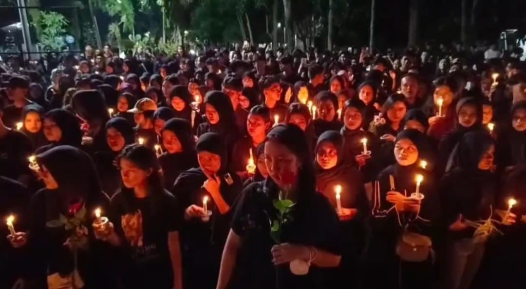 Mahasiswa Unila Kenang 40 Hari Wafatnya Pratama Wijaya Kusuma