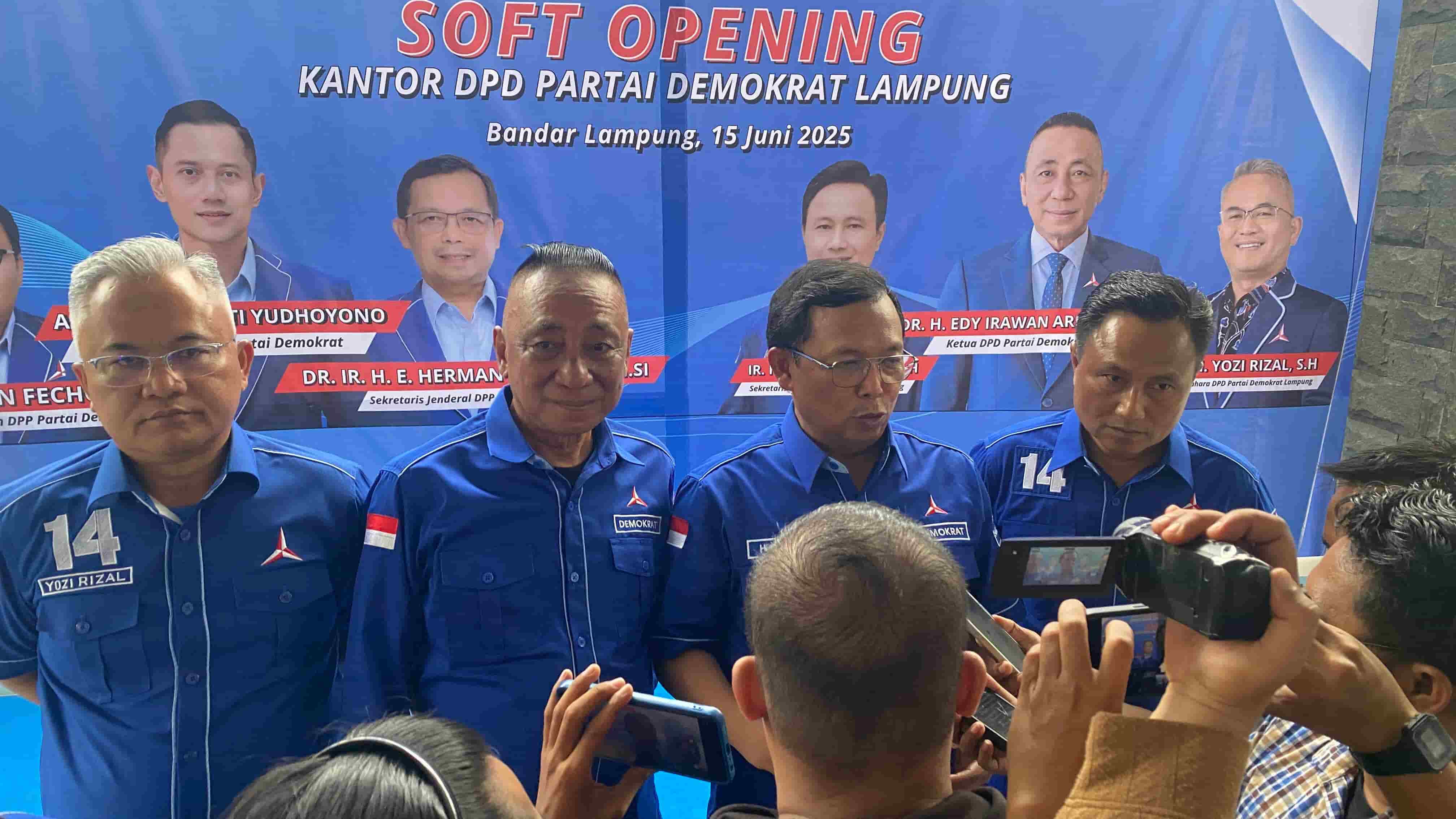 Edi Irawan Tepati Janji, DPD Demokrat Lampung Kini Miliki Kantor Sendiri