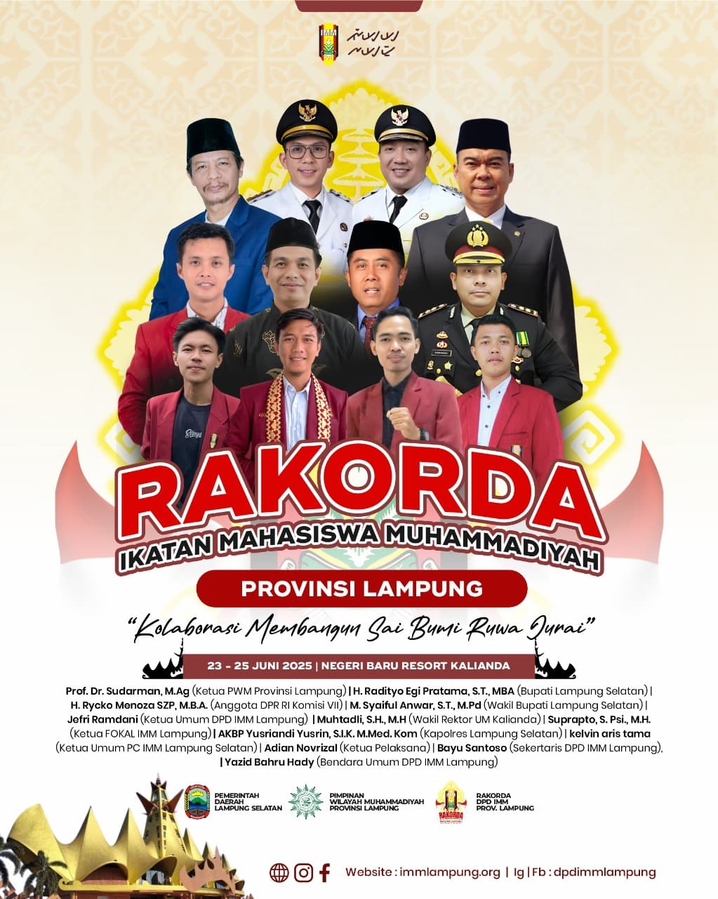 IMM Lampung Gelar Rakorda 2025, Dorong Kolaborasi Bangun Sai Bumi Ruwa Jurai