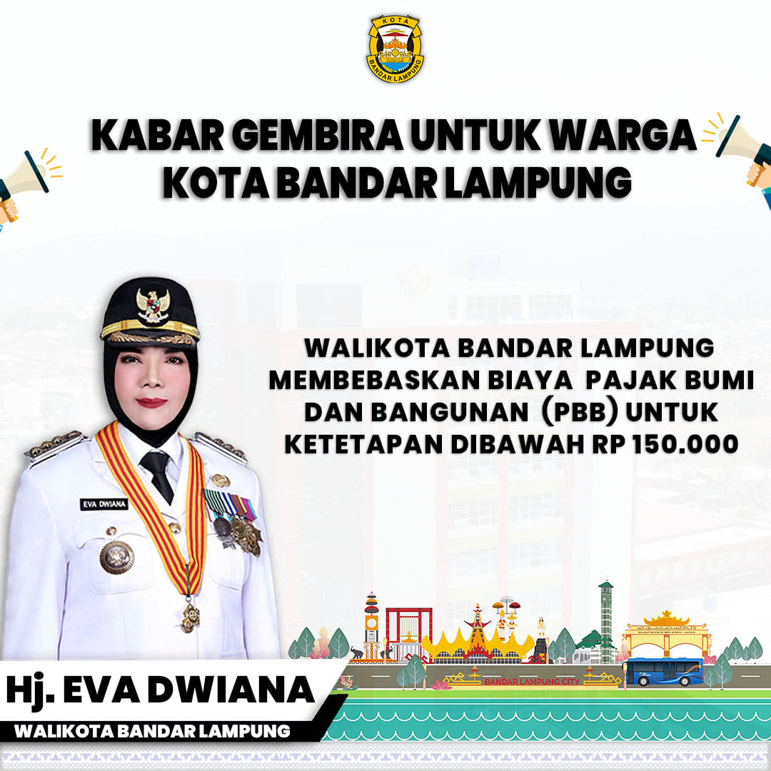 Kabar Baik! Warga Bandar Lampung Bisa Nikmati PBB Gratis Tahun 2025