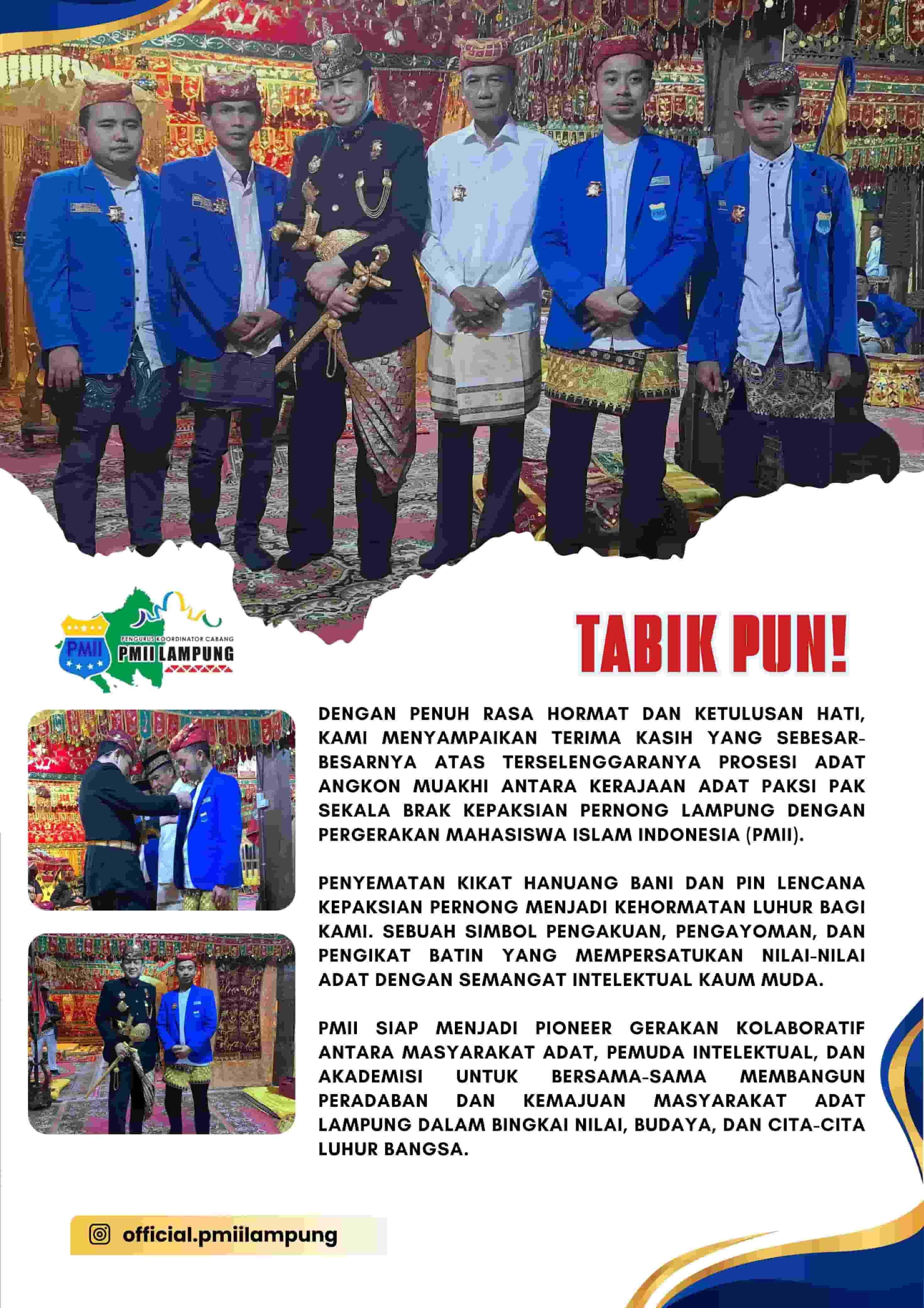 Raja Adat Sekala Brak Kepaksian Pernong Tegaskan Tekankan Persatuan Bangsa Kunci Ketahanan Nasional