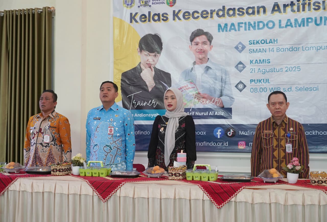 Pemprov Lampung Dorong Literasi Digital Guru Lewat Program AI Goes to School