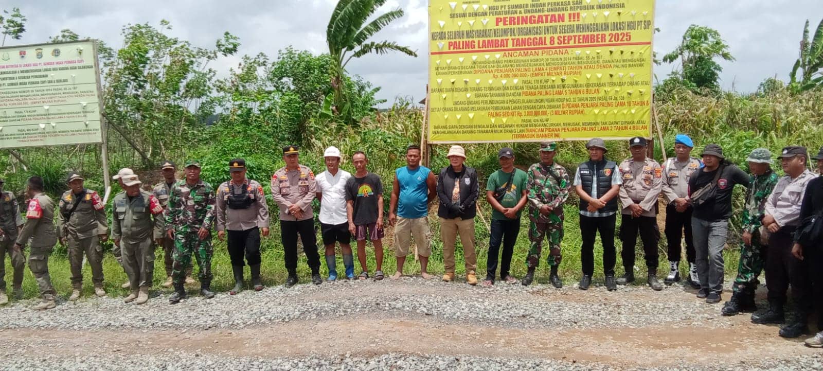 Ratusan Keluarga di Mesuji Terancam Tergusur, Spanduk PT Sumber Indah Perkasa Picu Ketegangan
