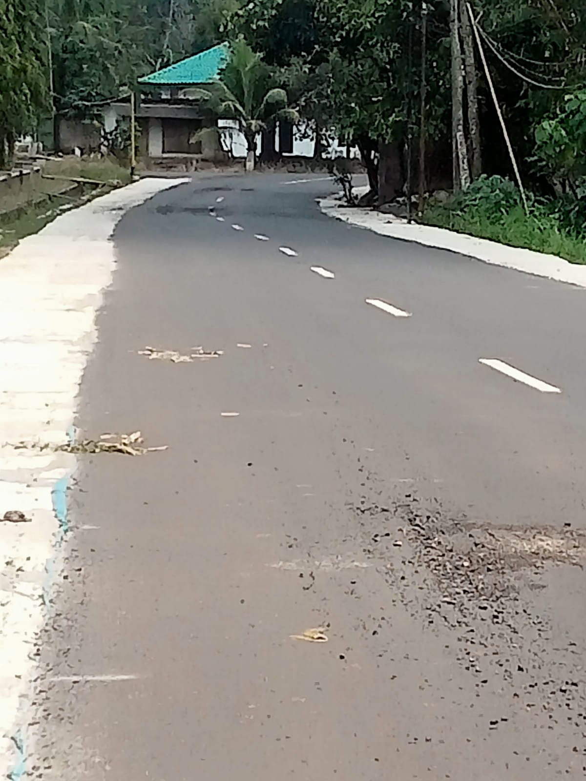 Baru Selesai, Jalan Gedong Dalam–Kota Gajah Rp 2 Miliar Sudah Rusak