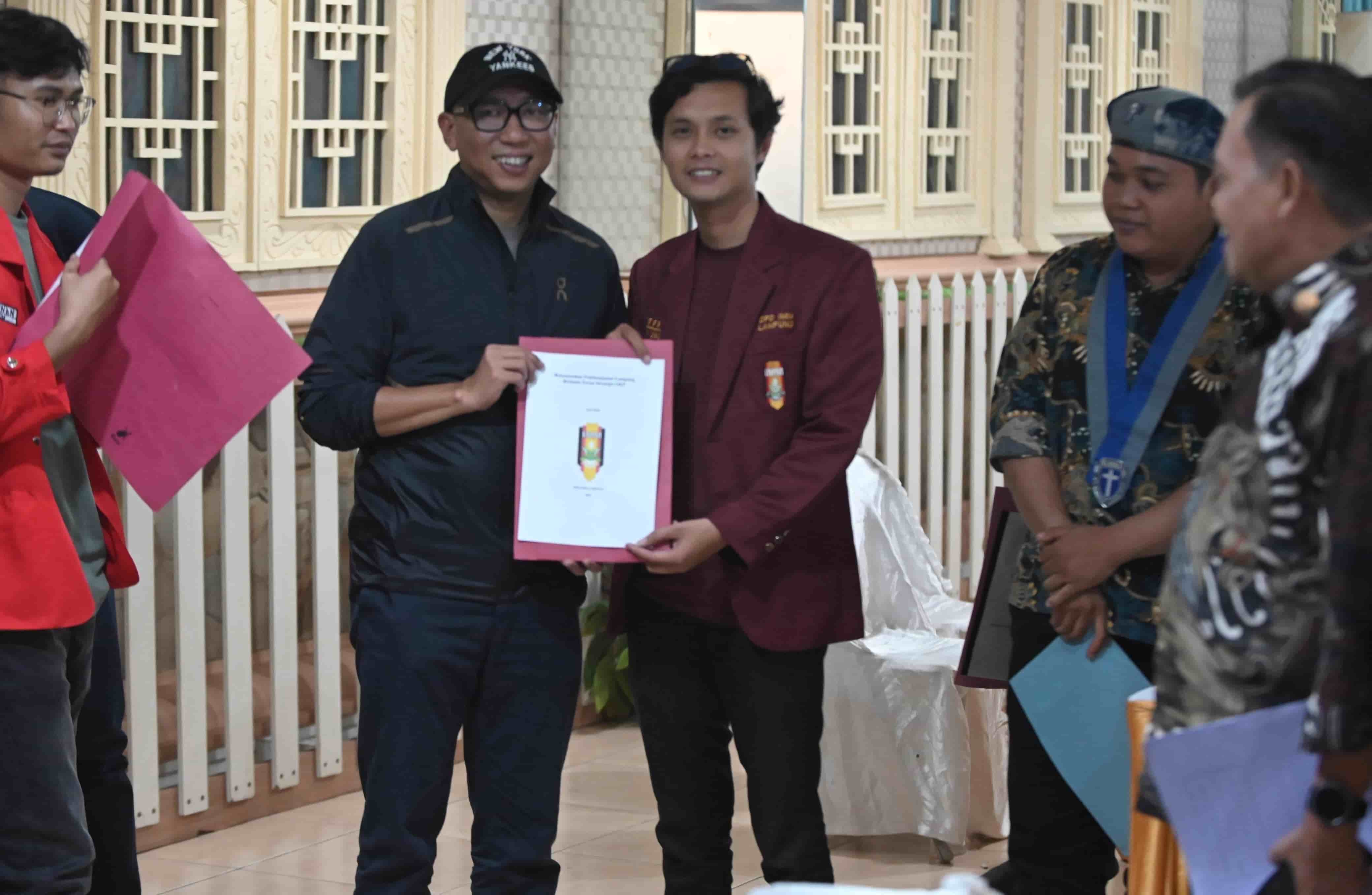 Dialog dengan Gubernur, DPD IMM Lampung Sampaikan 5 poin penting untuk pembangunan Lampung