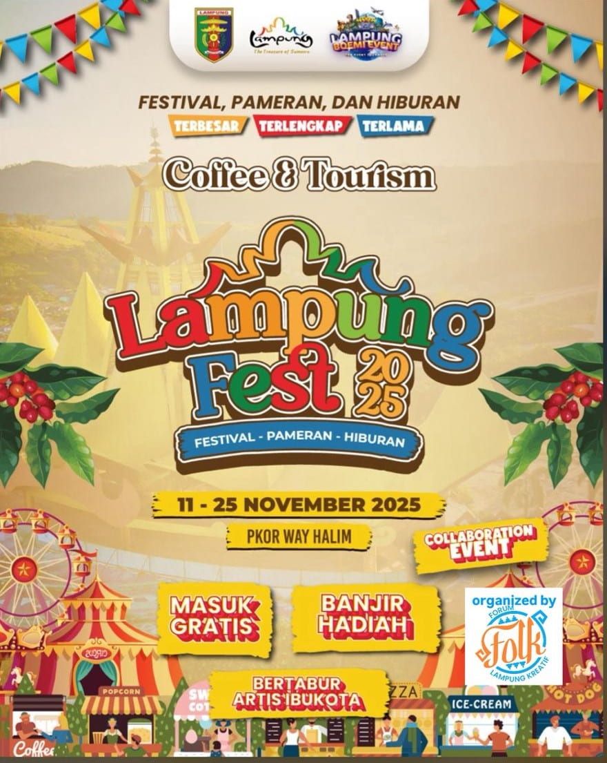 Lampung Fest 2025 Hadir November, Tanpa APBD Andalkan Kolaborasi Komunitas