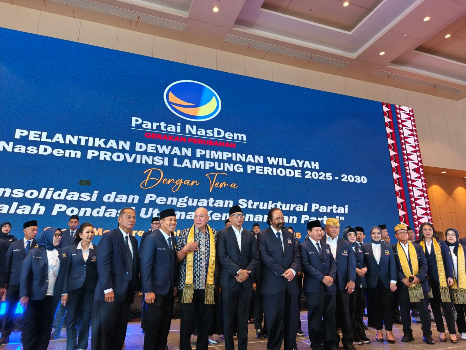 Gubernur Lampung Apresiasi Susunan Kepengurusan Baru DPW NasDem