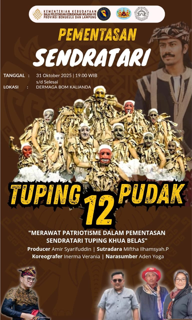 Sendratari Tuping Khua Belas Pudak, Angkat Semangat Kepahlawan Radin Inten II