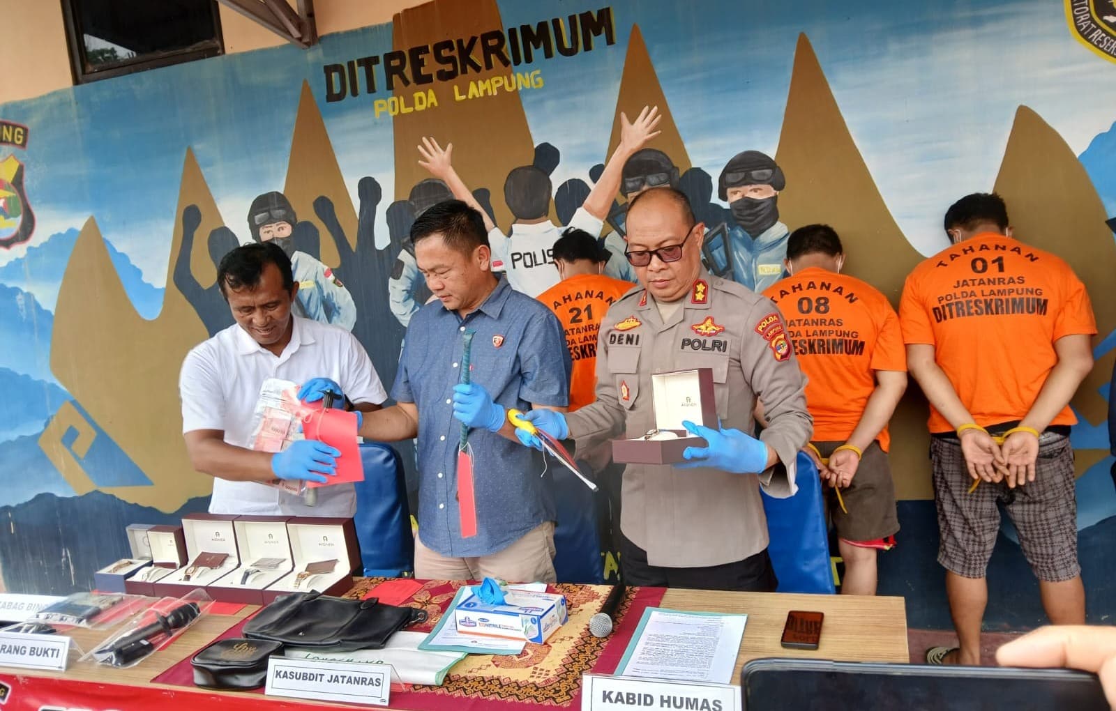 3 Pembobol Rumah Kosong Berhasil Ditangkap Subdit Jatanras Di Pelabuhan Bakauheni