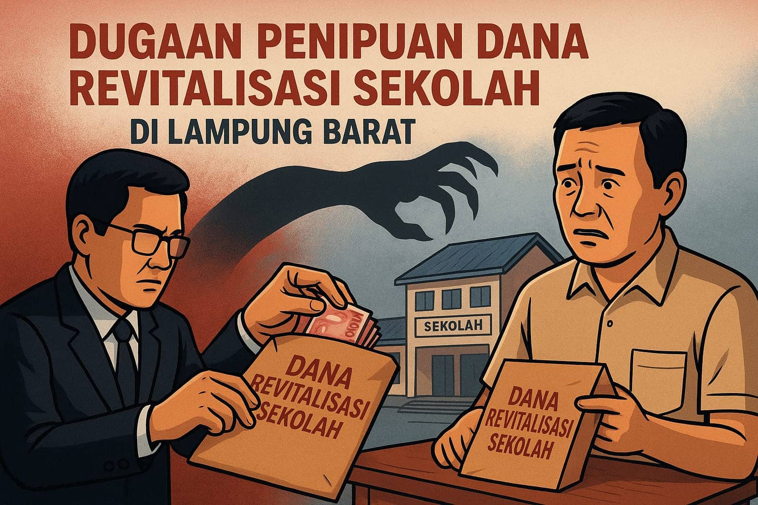 Dugaan Penipuan Dana Revitalisasi Sekolah di Lambar, Libatkan Oknum Pejabat?