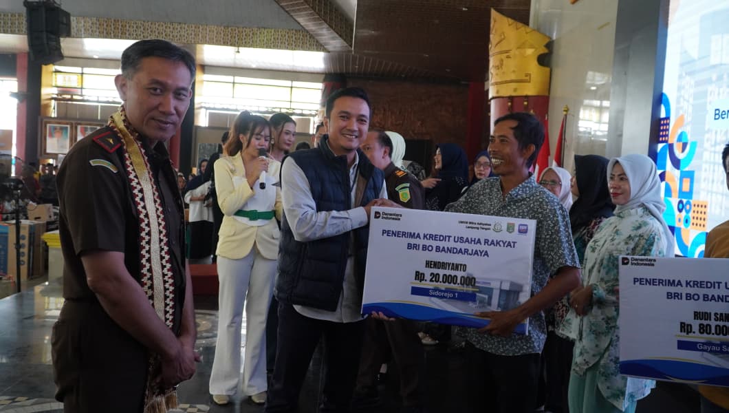 Dukung UMKM Daerah Berdaya Saing, BRI Kanca Bandarjaya Berpartisipasi di Launching & Festival UMKM 2025