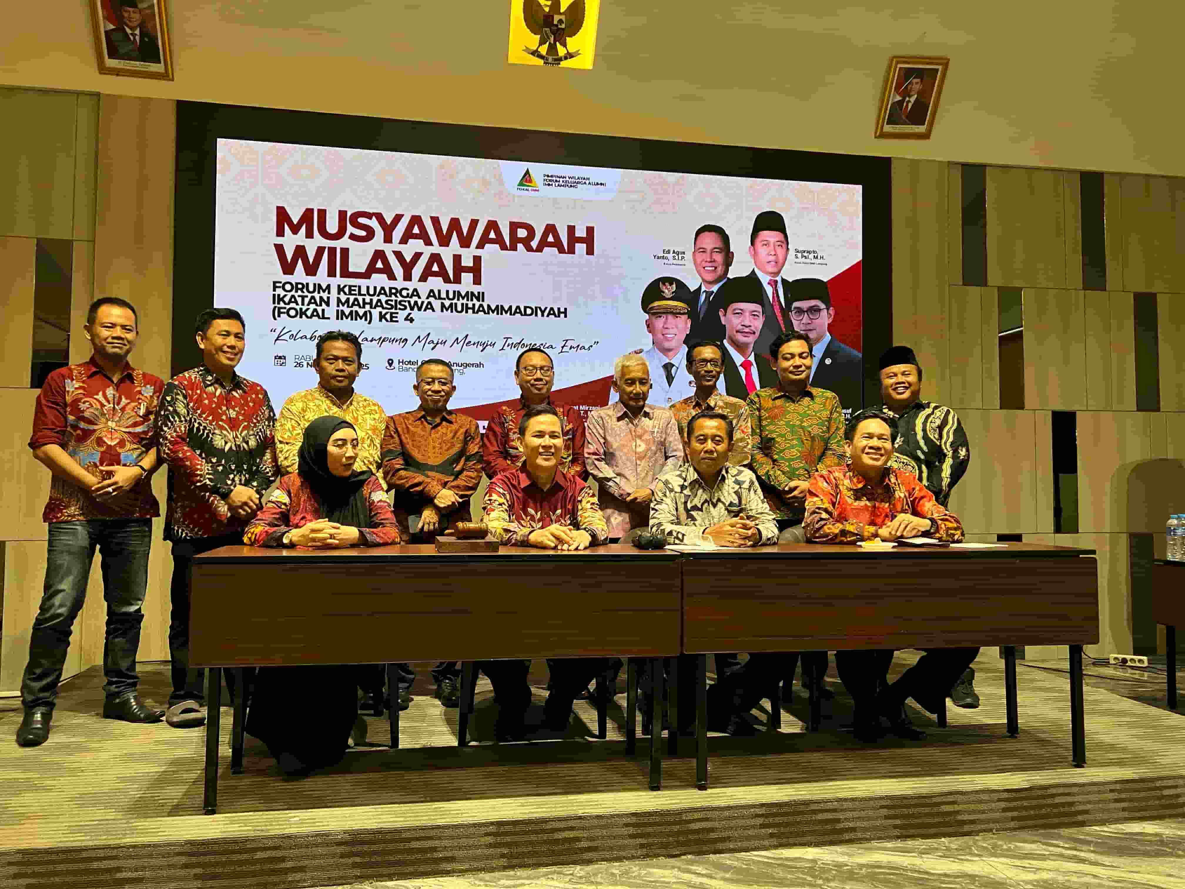 Edi Agus Yanto, Candrawansah dan Asri Kusuma Ningrum KSB Fokal IMM Lampung terpilih