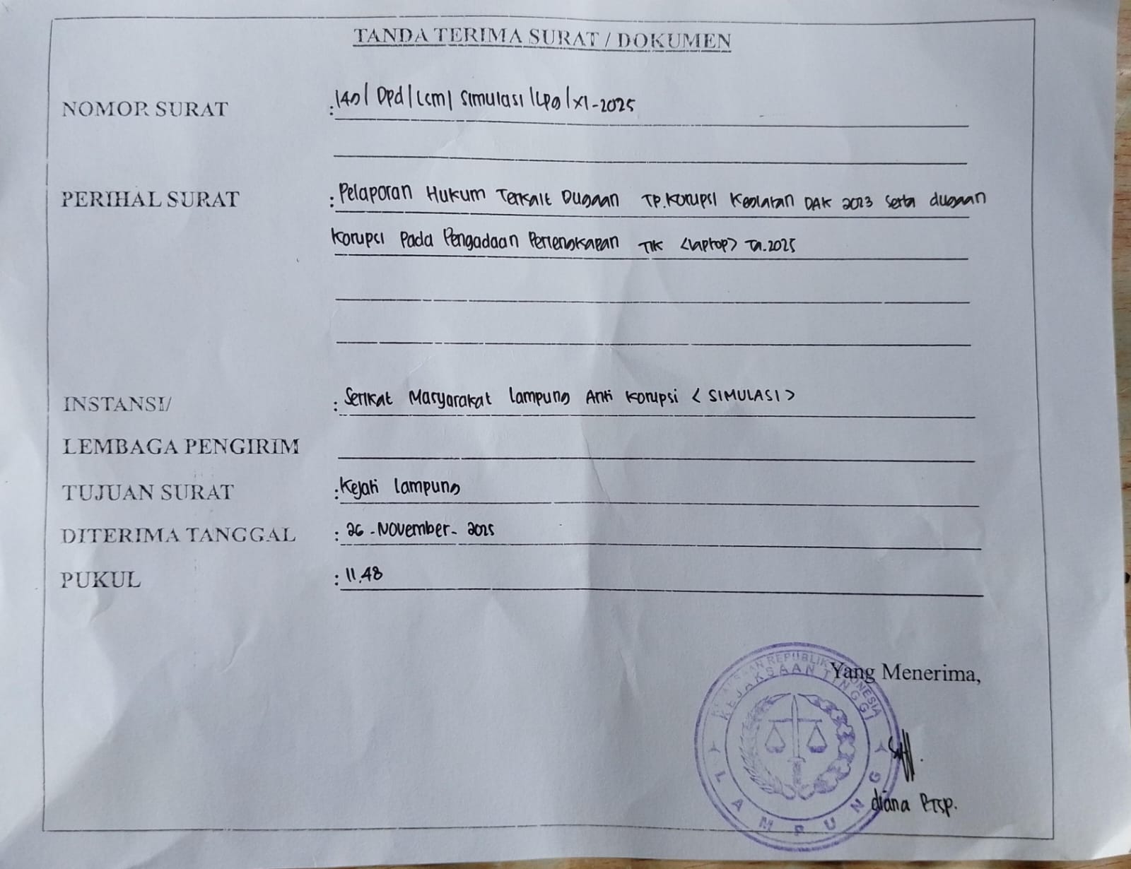 DAK dan Pengadaan Laptop Disdikbud Pesawaran Dilaporkan