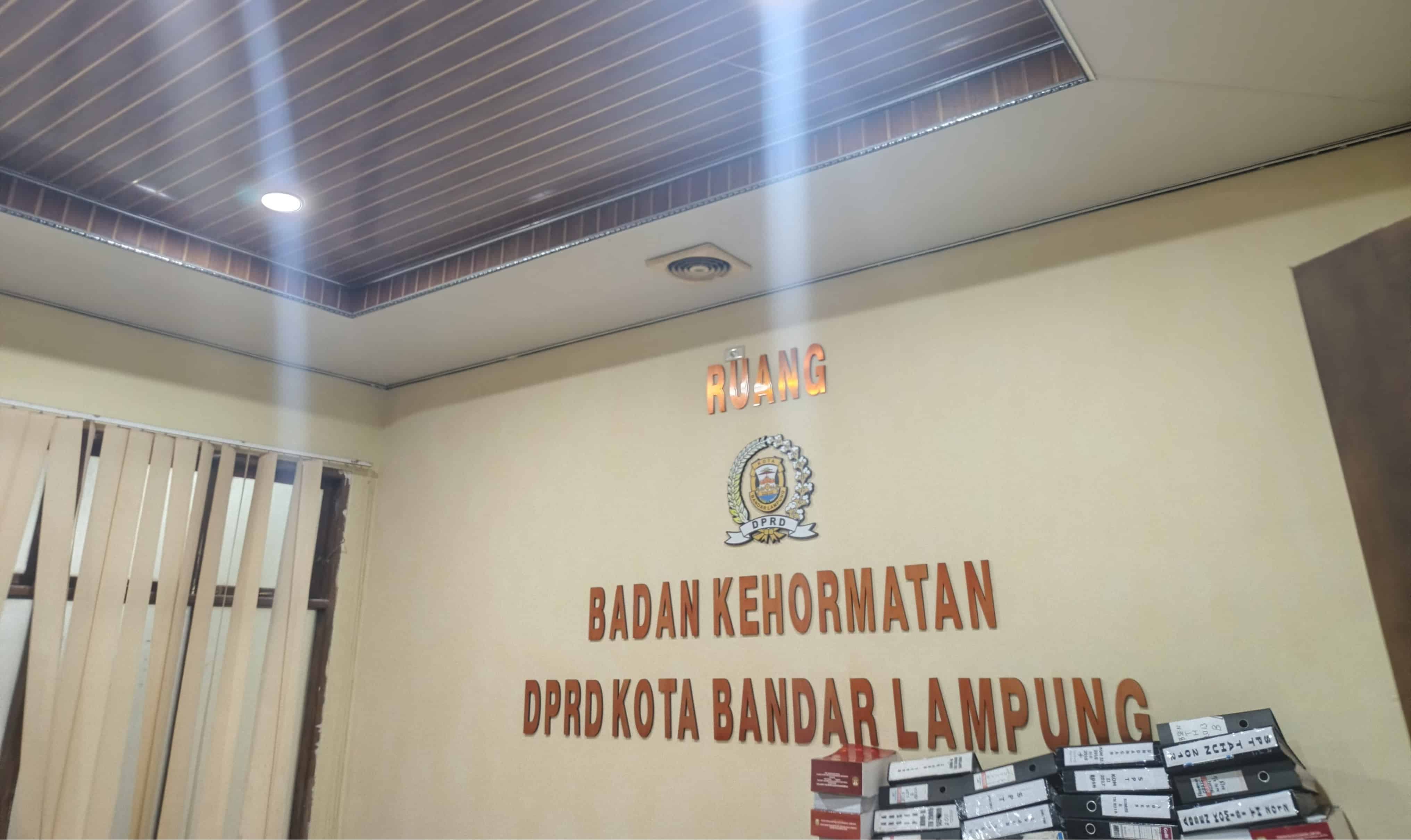 BK DPRD Bandar Lampung Sidangkan Tiga Anggota Dewan Pekan Depan