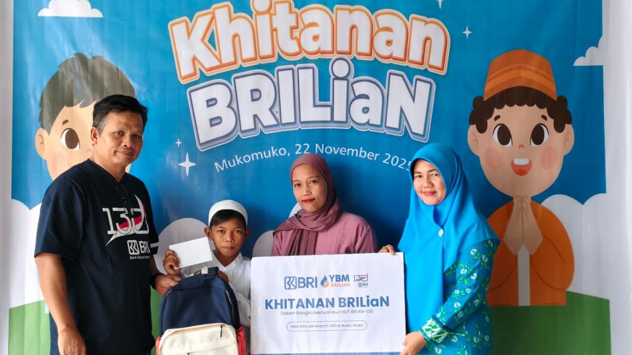 BRI-YBM Mukomuko Gelar Khitanan Gratis Sambut HUT Ke-130