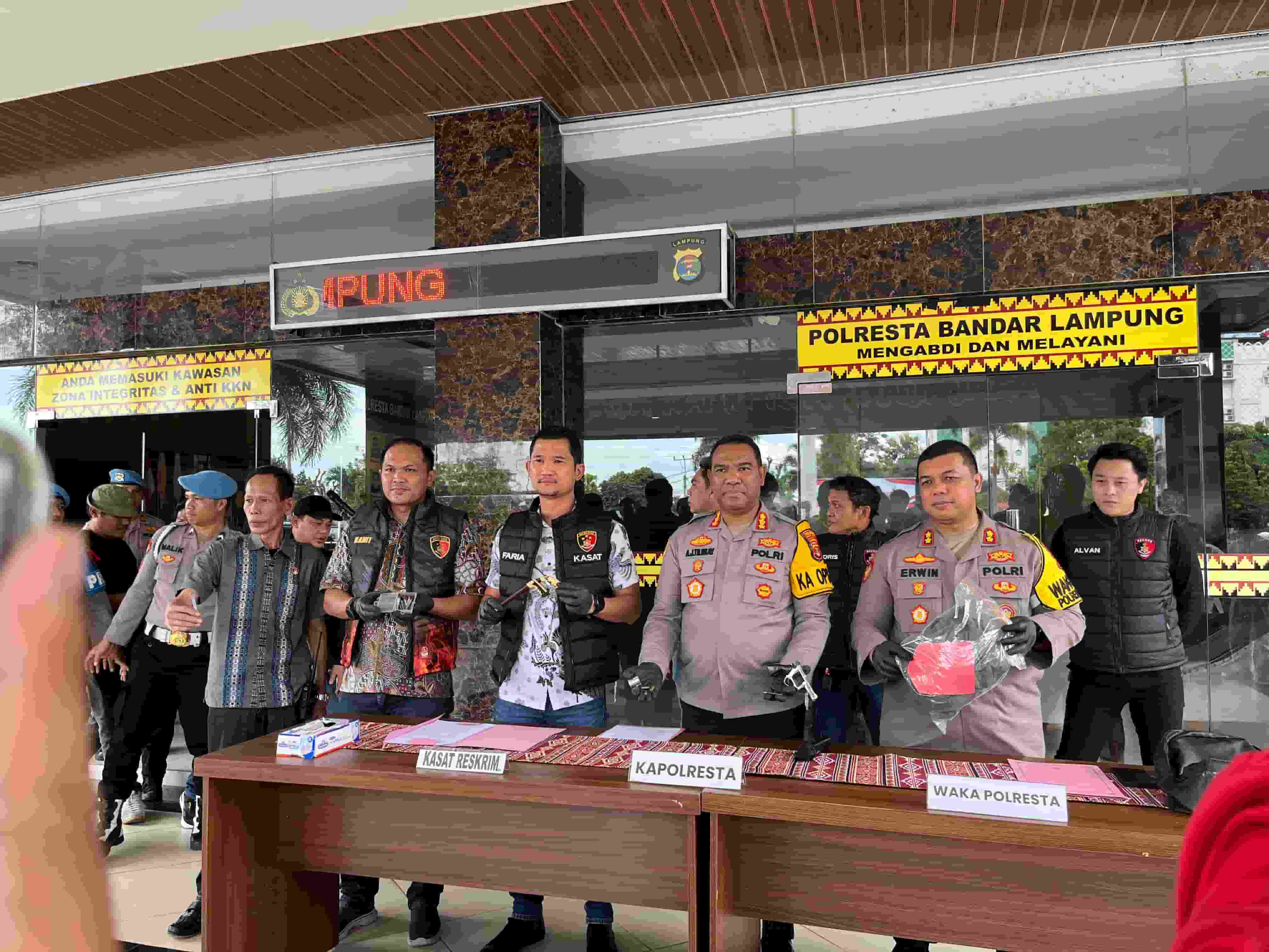 Satreskrim Polresta Bandar Lampung Ungkap Kasus Curanmor