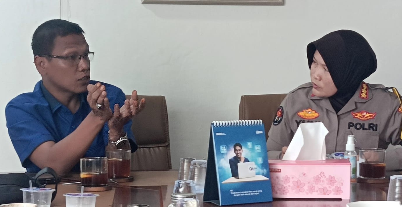 Kunjungi Balai Wartawan, Polda Lampung Sampaikan Permohonan Maaf ke PWI