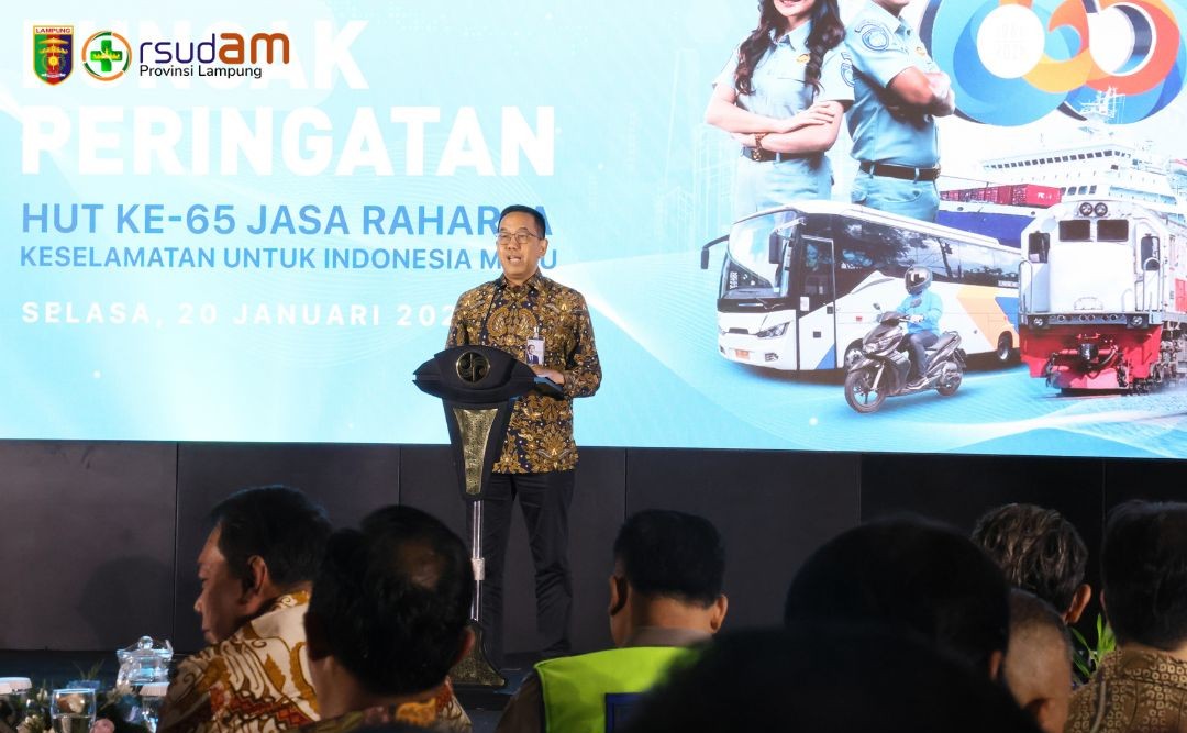 RSUDAM Provinsi Lampung Masuk Jajaran 10 Rumah Sakit Terbaik Nasional pada HUT ke-65 Jasa Raharja