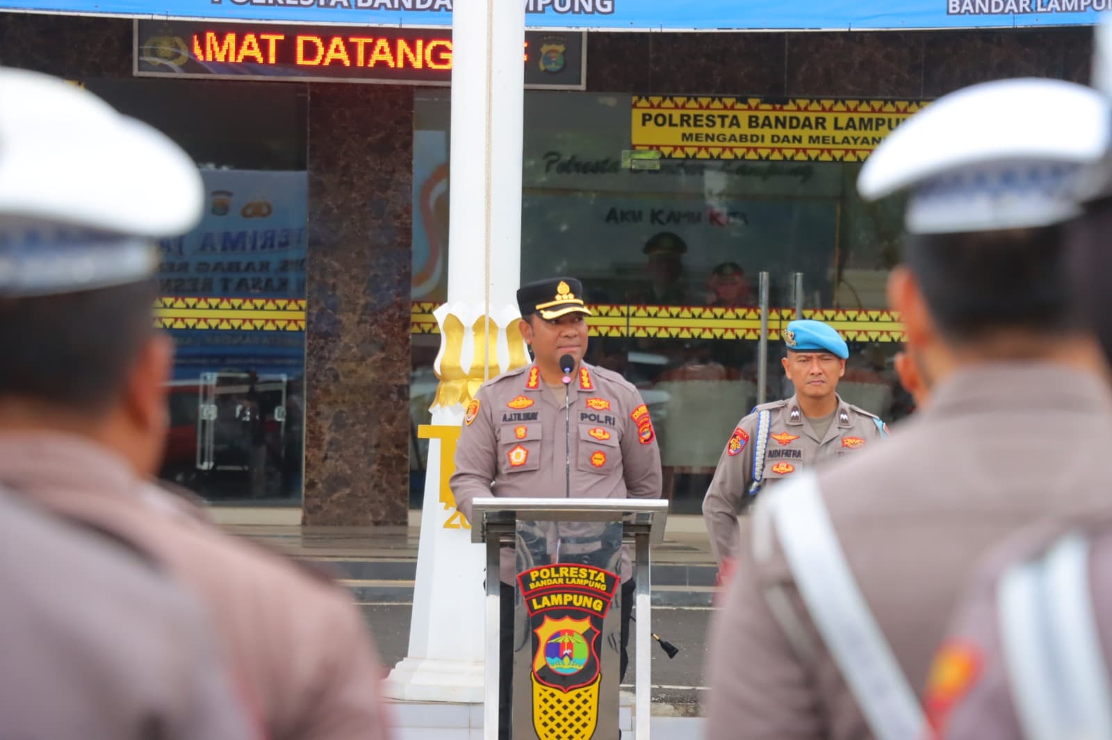‎Kamis Beradat, Polresta Bandar Lampung Dukung Instruksi Gubernur Lampung