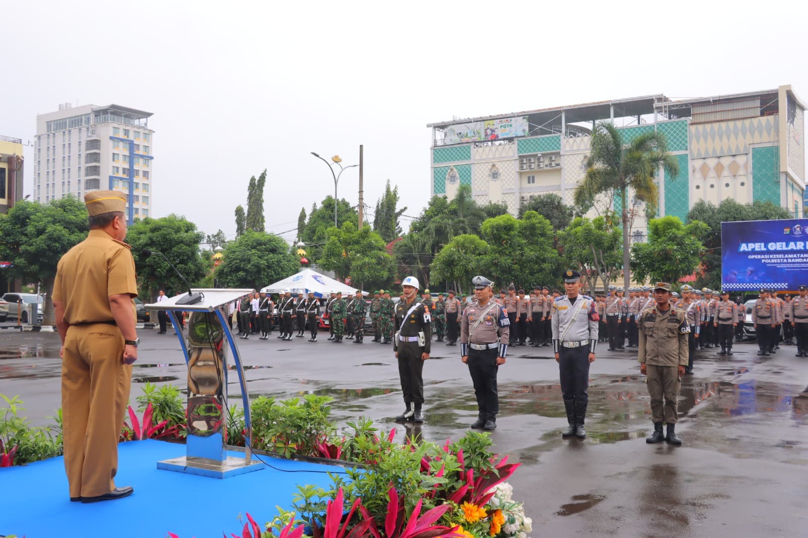 Polresta Bandar Lampung Gelar Apel Operasi Keselamatan Krakatau 2026