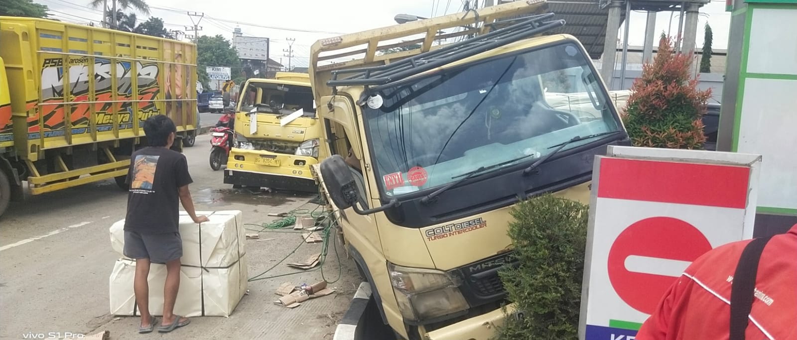 Tabrakan Beruntun di Jalinsum Hajimena, Dua Orang Alami Luka Berat