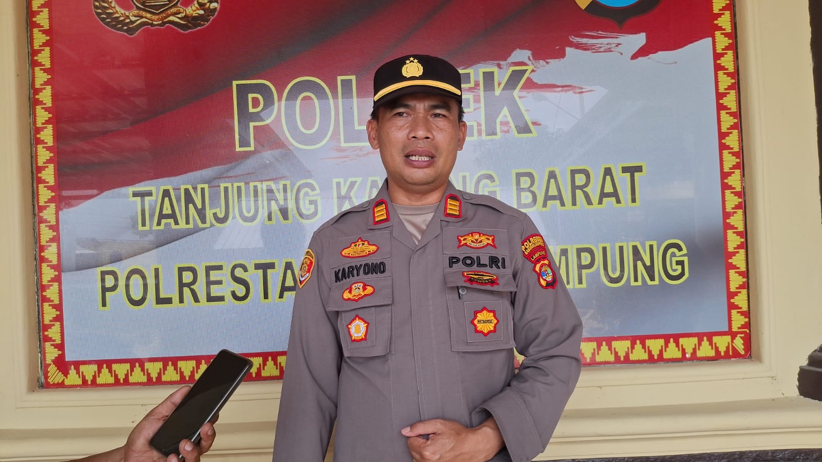 Polsek Tanjung Karang Barat, Latih Pramuka Saka Bhayangkara di SMAN 16 Bandar Lampung