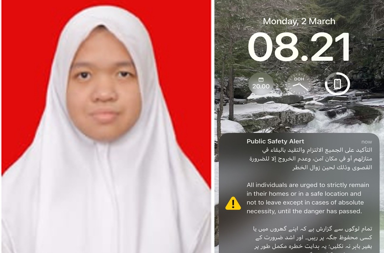 Dari Langit Qatar: Kisah Hani, Mahasiswi IIB Darmajaya Terjebak di Tengah Perang